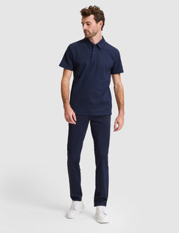 Lacivert Slim Fit Polo Yaka Ti__rt