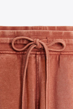 FADED-EFFECT FLEECE SHORTS - Zara фото 35