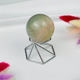 Шар из камня Флюорит на подставке