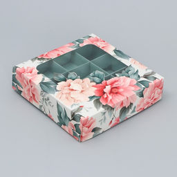 Цена за 5 шт. Коробка для конфет, кондитерская упаковка, 9 ячеек, «Нежность внутри», 14.7×14.7×3.5 см