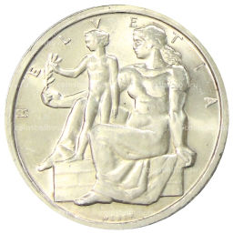 5 франков 1948 года Швейцария 100 лет Швейцарской Конституции