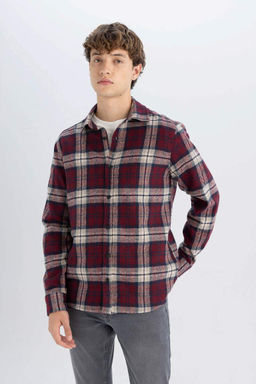 Рубашка Lumberjack с длинным рукавом в клетку стандартного кроя - Defacto фото 4