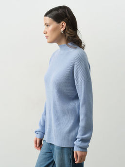 Джемпер из кашемира женский KW060583-E голубой