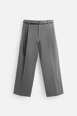 BELTED PLEATED TROUSERS - Zara фото 8