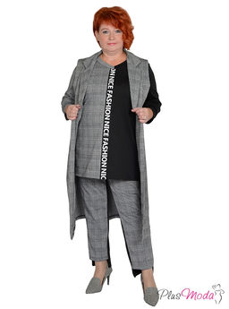 Жакет-дубленка Модель №1385 размеры 44-84 - Plusmoda фото 13