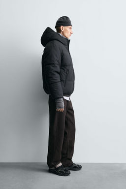 RUBBERISED CONTRAST PUFFER JACKET - Zara фото 3
