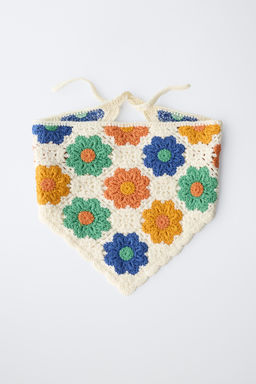 BANDANA PUNTO CROCHET FLORES / Crudo - Zara фото 4