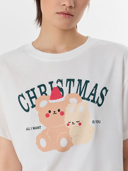 Комплект домашний женский с новогодним принтом - Mark formelle фото 4