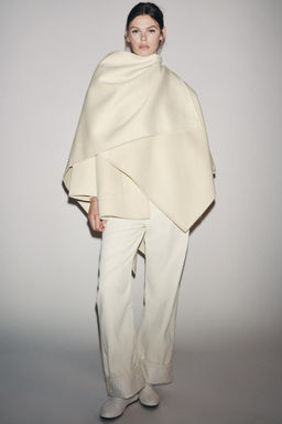WOOL BLEND CAPE COAT ZW COLLECTION - Zara фото 3