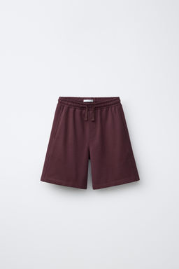 CONJUNTO CAMISETA Y BERMUDA TEXTO / Vino - Zara фото 5