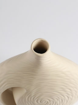 Ваза для цветов «Невада», 23×16.5 см, керамика, бежевая