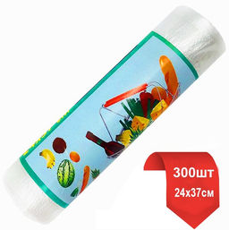 Фасовочные пакеты Buro Радуга 24×37 см набор 300 шт