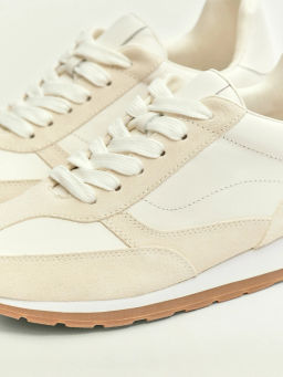 Кроссовки из натуральной кожи, W018/ivoor