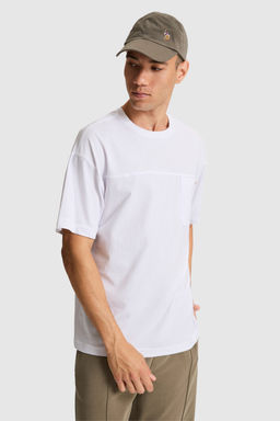 Erkek Beyaz Comfort Fit Bisiklet Yaka Ti__rt - U.s. polo assn фото 3