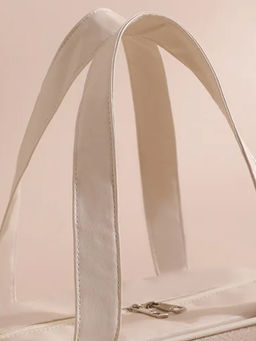 Kristaller Сумка-косметичка унисекс прозрачная с отделением для обуви, бежевый фото 3