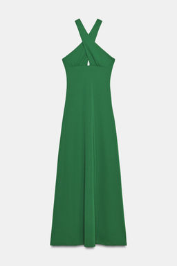 VESTIDO FLUIDO CRUZADO / Verde - Zara фото 6