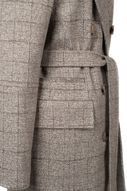 01-12048 Пальто женское демисезонное (пояс) - El podio фото 11