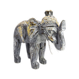 Сувенир из дерева Слон 20см-20см Албезия Антик Brown-Grey