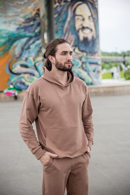 95% ХЛОПОК футер 2х нитка Костюм c толстовкой мужской - Knitka wear фото 4