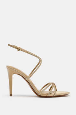 SANDALIA TAC?N BRILLOS / Beige - Zara фото 2