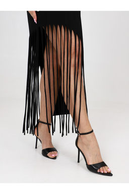 Туника Т-44 Бахрома черный