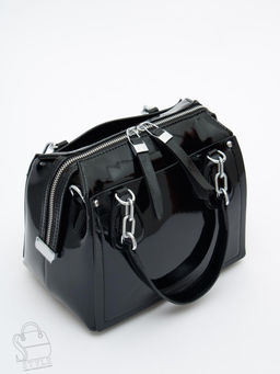 Сумка женская кожаная 0913-2Q black Polina&Eiterou фото 4