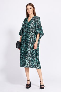 Платье 2286 изумруд с рисунком - Eola фото 2