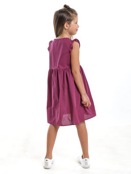 Платье на пуговицах в клетку UD 7635 клетка бордо