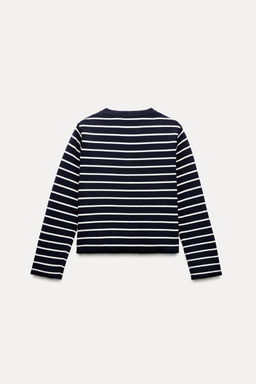 STRIPED KNIT CARDIGAN - Zara фото 3