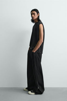 JEANS BARREL FIT CREMALLERAS / Negro - Zara фото 4