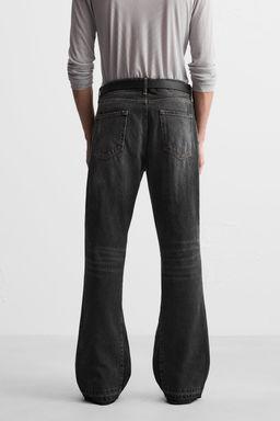 JEANS FLARE FIT ROTOS / Negro - Zara фото 12