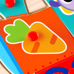 Рамка - вкладыш Зайка в паровозике - Лесная мастерская фото 4