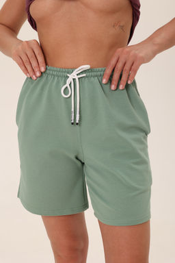 Шорты женские из футера Таиланд фисташка - Амадэль фото 3