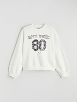 Bisiklet Yaka K?z ?ocuk Sweatshirt ve Pantolon