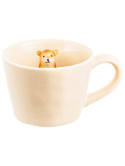 Кружка 300 мл 14*10*7,5 см "Медвежонок" с фигуркой внутри, фарфор