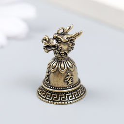 Цена за 2 шт. Колокольчик латунь «Голова дракона», 2.2×2.2×3 см