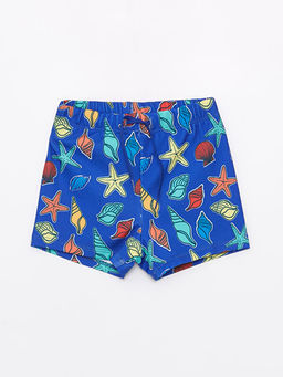 Beli Lastikli Bask?l? Erkek ?ocuk Boxer Mayo