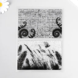 Штамп для творчества «Письмена. Оса в поле», 15×21×0.3 см