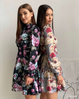 Платье Адэлия (серый) - Nadi bordo фото 9