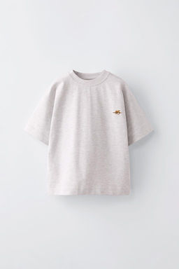 T-SHIRT WITH EMBROIDERED MOTIFS