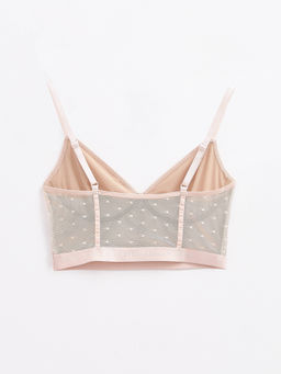 CONTE MESH&DOTS LBE 2299 Бюстье в мелкую сетку с рисунком точки cream pink - Conte elegant фото 2