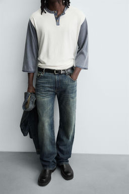 LOW-RISE FLARE FIT JEANS - Zara фото 5