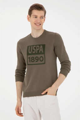 U. S. Polo Assn / Мужской свитер цвета хаки