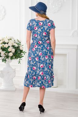 Платье женское из кулирки Кармелита Розы - Амадэль фото 2