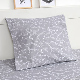 КПБ LoveLife 1.5 сп Ветви цв.серый, 147*210,150*215,70*70 -1 шт,100% хлопок,бязь 120 г/м2 10223  фото 2