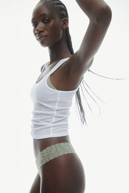 Pack 3 bragas Thong de encaje - H&m фото 3