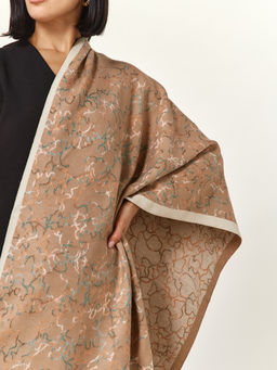 в составе ШЕРСТЬ и КАШЕМИР Большой, мягкий, теплый двусторонний палантин. - Tantino фото 10