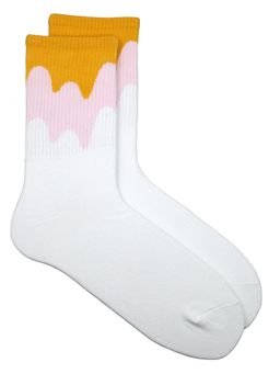 Носки р.35-40 Flow paints Жёлто-белые - Krumpy фото 5