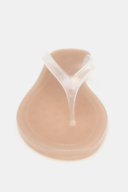 SANDALIA PLANA VINILO / Rosa