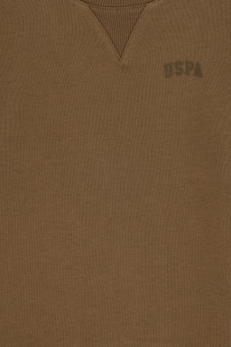 Базовый свитшот цвета хаки для мальчика Неожиданная скидка в корзине - U.s. polo assn фото 3